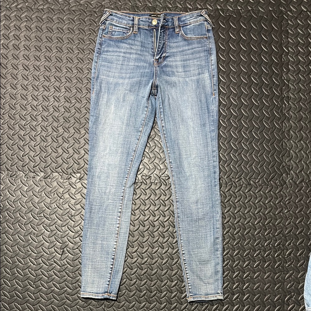 True Religion Blue Skinny Jeans Light Wash Distressed